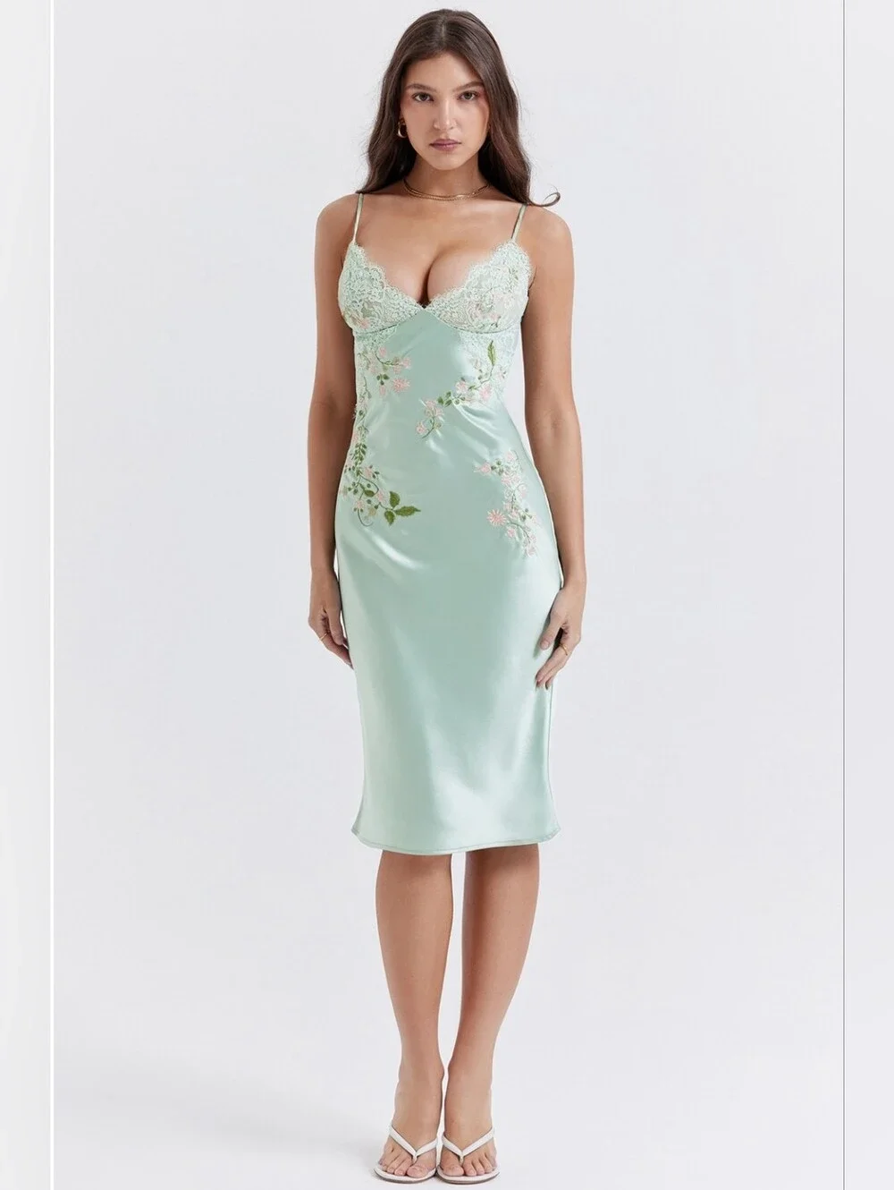 silver plus size formal dress Final Sale Faux Wrap Pleated Waist Foil in Blue Magic Grease - Size:9.5 UK / 10.5 US category_printed-dresses shoulder illusion long sleeves